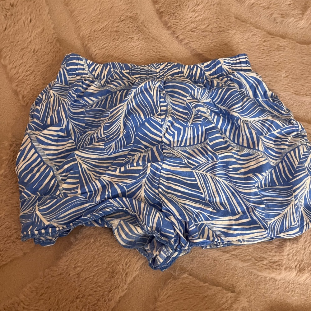 Target Blue and White Patterned Women Shorts